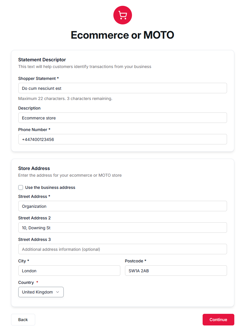 Payment Acceptance – Ecommerce or MOTO