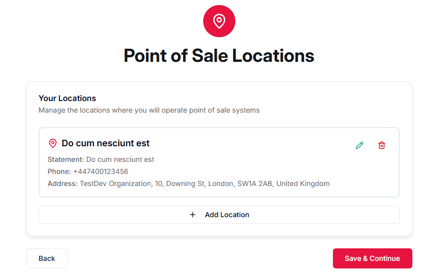 Payment Acceptance – Point of Sale